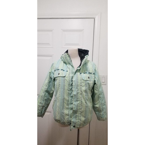 Burton Girls Youth Jacket Snowboard Ski Large Fleece Line With Hood 87380